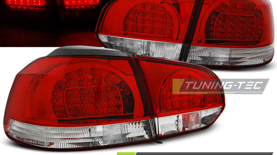 LED Lampi Spate Stopuri ROSU ALB compatibila VW GOLF 6 10.08-12
