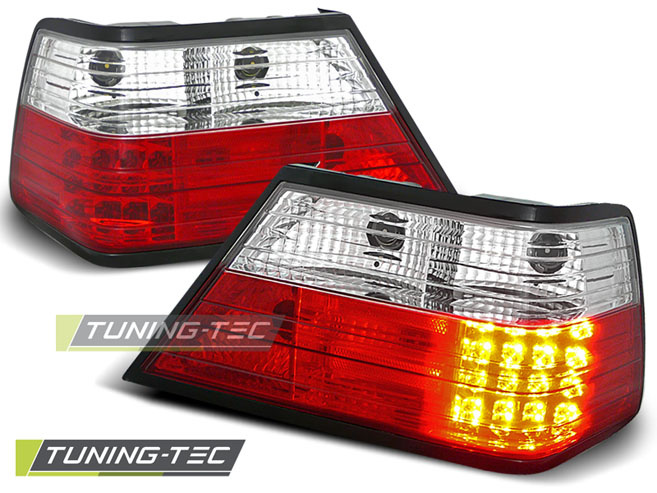 LED Lampi Spate Stopuri ROSU ALB compatibila MERCEDES W124 E-KLASA 01.85-06.95