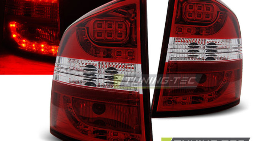 LED Lampi Spate Stopuri ROSU ALB compatibila SKODA OCTAVIA II KOMBI 04-12