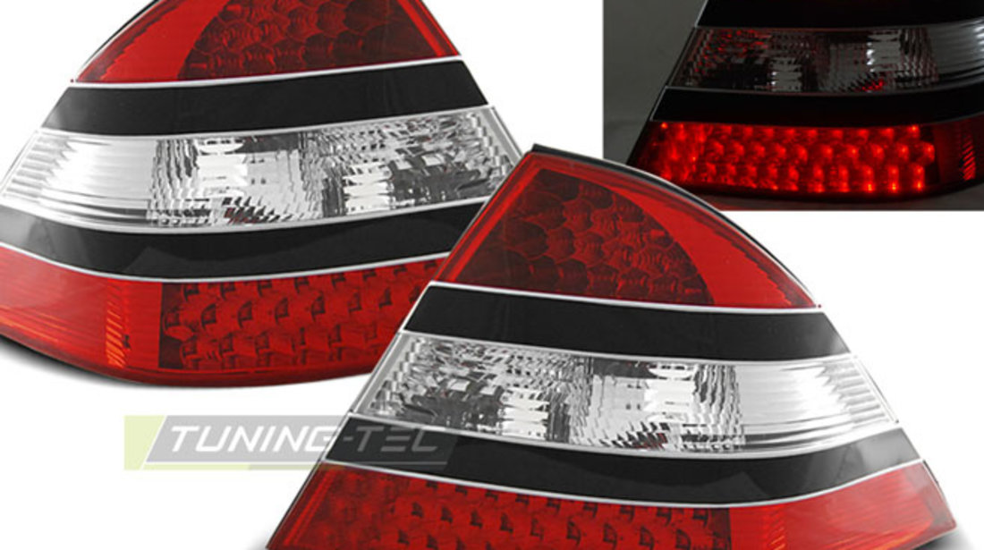 LED Lampi Spate Stopuri ROSU BLACK compatibila MERCEDES W220 S-KLASA 09.98-05.05