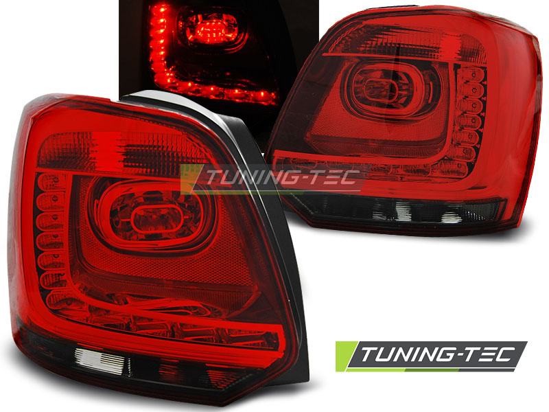 LED Lampi Spate Stopuri ROSU SMOKE compatibila VW POLO 09-14
