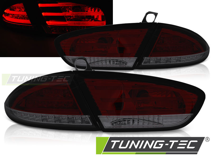LED Lampi Spate Stopuri ROSU SMOKE compatibila SEAT LEON 03.09-12