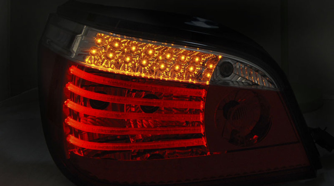 LED Lampi Spate Stopuri ROSU SMOKE SEQ compatibila BMW E60 07.03-07
