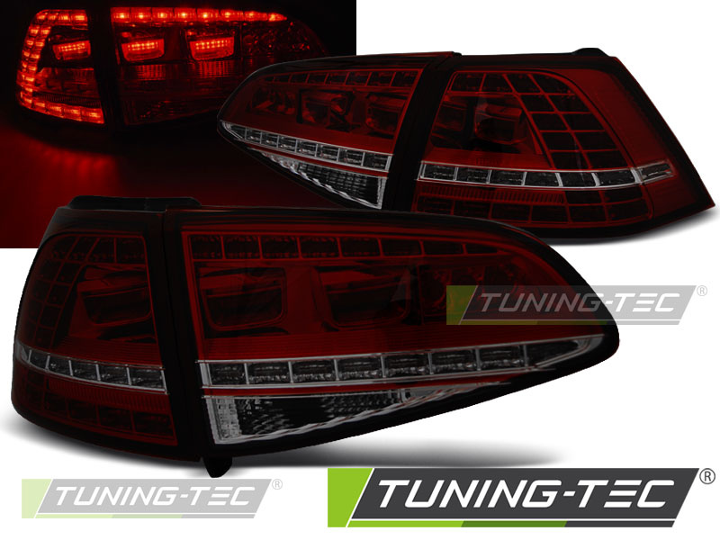LED Lampi Spate Stopuri SPORT ROSU SMOKE compatibila VW GOLF 7 13-17