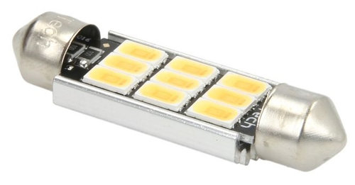 Led M-Tech Platinum Sofit 12V 9 SMD C5W SV8,5 Canbus Alb 5000K 41mm TULB816WW-01B