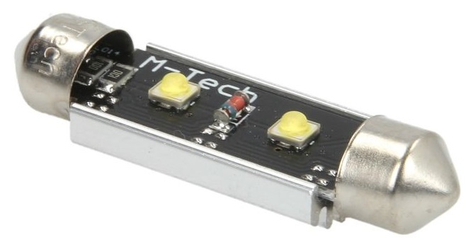 Led M-Tech Platinum Sofit 12V C5W SV8,5 Alb 6000K 41mm TULB814W-01B