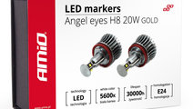 Led Marker Amio Bmw X6 E71 2008→ H8 20W Gold 015...