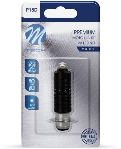 Led Moto / Scuter M-Tech Premium P15D P15D-25-1 12V 15W 1400Lm Alb 6000K LB571W-01B