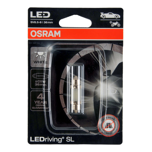 Led Osram Sofit 12V C5W White Alb 6000K 36mm Blister 1 Buc 6418DWP-01B