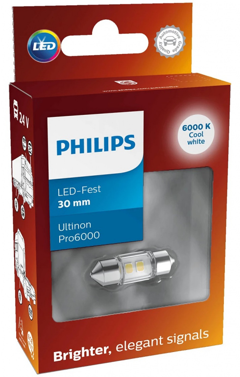 Led Philips Sofit 24V 2W Ultinon Pro6000 Alb 6000K 30mm 24844CU60X1