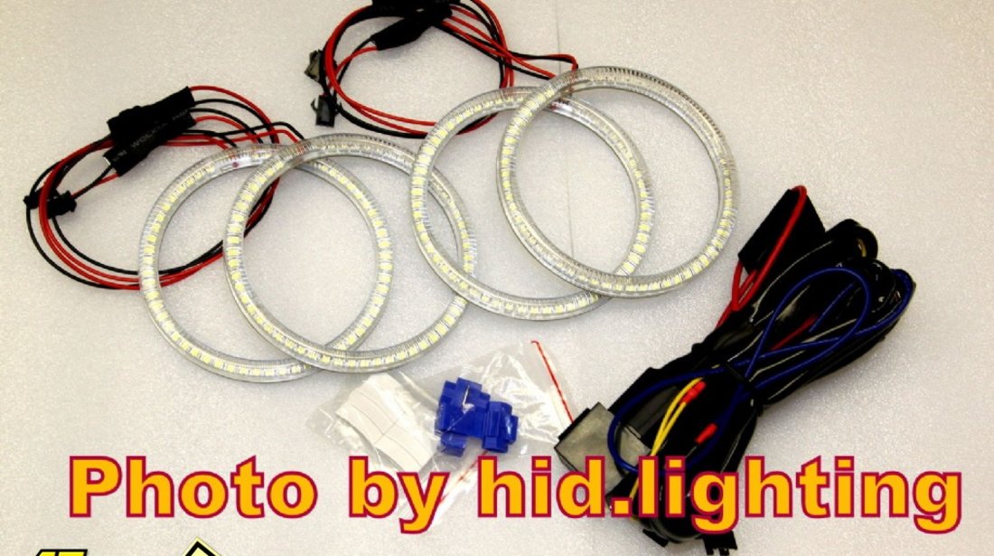 LED SMD angel eyes alb BMW e46 coupe facelift 2003 2006