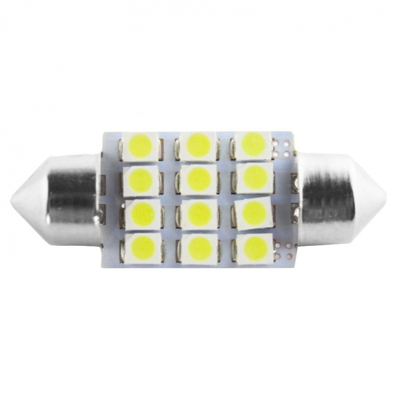 Led Sofit 12V 12 SMD Alb 6000K 36mm