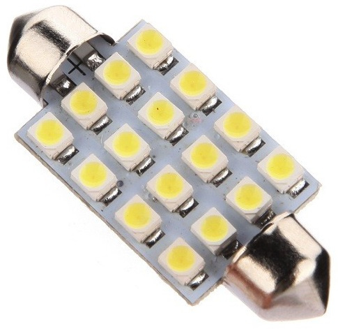 Led Sofit 12V 16 SMD Alb 6000K 39mm