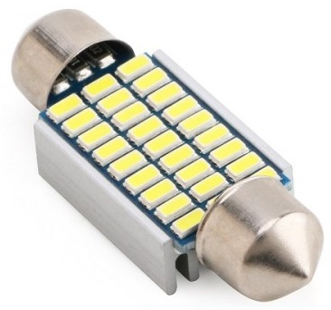 Led Sofit 12V 27 SMD 3014 Canbus Fara Polaritate Alb 6000K 36mm BTLE1560-36MM 878510