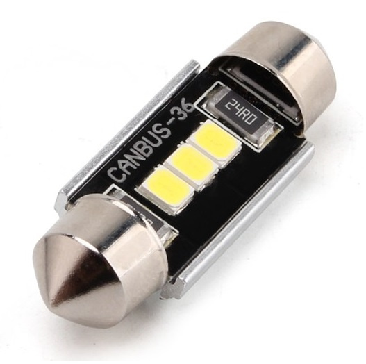 Led Sofit 12V 3 SMD 2835 Canbus Super Bright Alb 6000K 36mm BTLE1284-36MM 725264