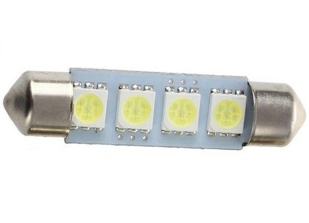 Led Sofit 12V 4 SMD Albastru 42mm