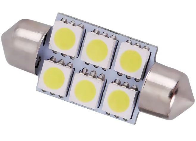 Led Sofit 12V 6 SMD Alb 6000K 39mm
