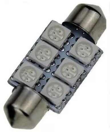 Led Sofit 12V 6 SMD Albastru 36mm 235967