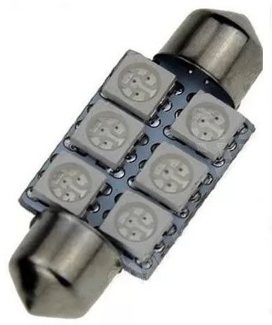 Led Sofit 12V 6 SMD Albastru 36mm 235967