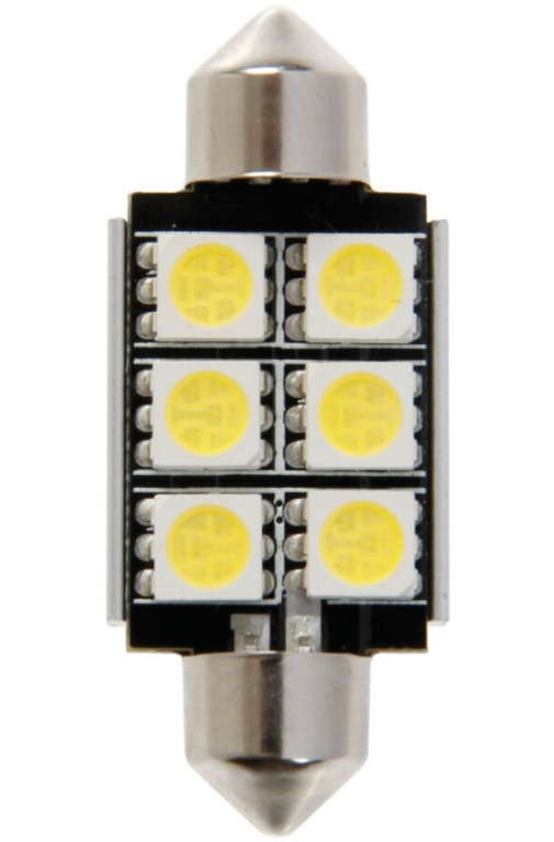 Led Sofit 12V 6 SMD Canbus Radiator Alb 6000K 36mm