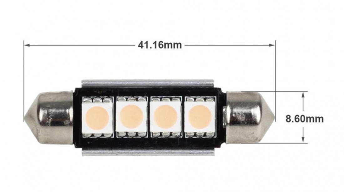 Led Sofit 4 SMD Canbus Radiator 42mm