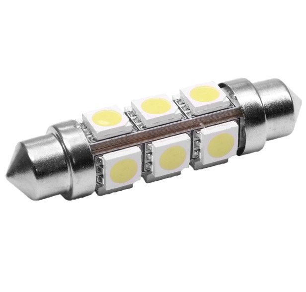 Led Sofit 6V 12 SMD 5050 360° Alb 6000K 42mm PT74 130618-14