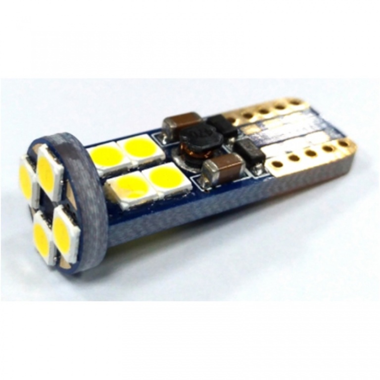 Led T10 12 SMD Non Polar Canbus Alb JSUN05