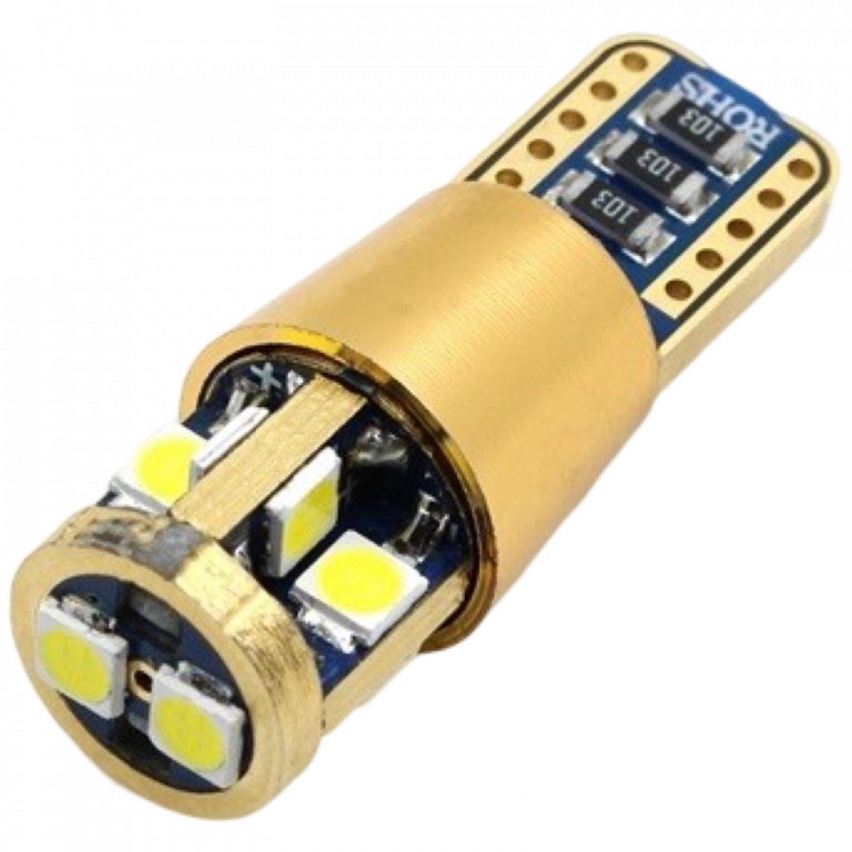 Led T10 12V 10 SMD Alb Canbus