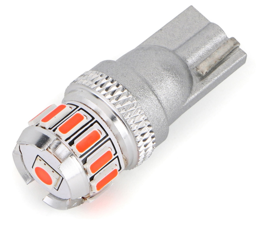 Led T10 12V 12 SMD 4014 + 1 SMD 3030 Rosu Canbus BTLE5030-ROSU 697999