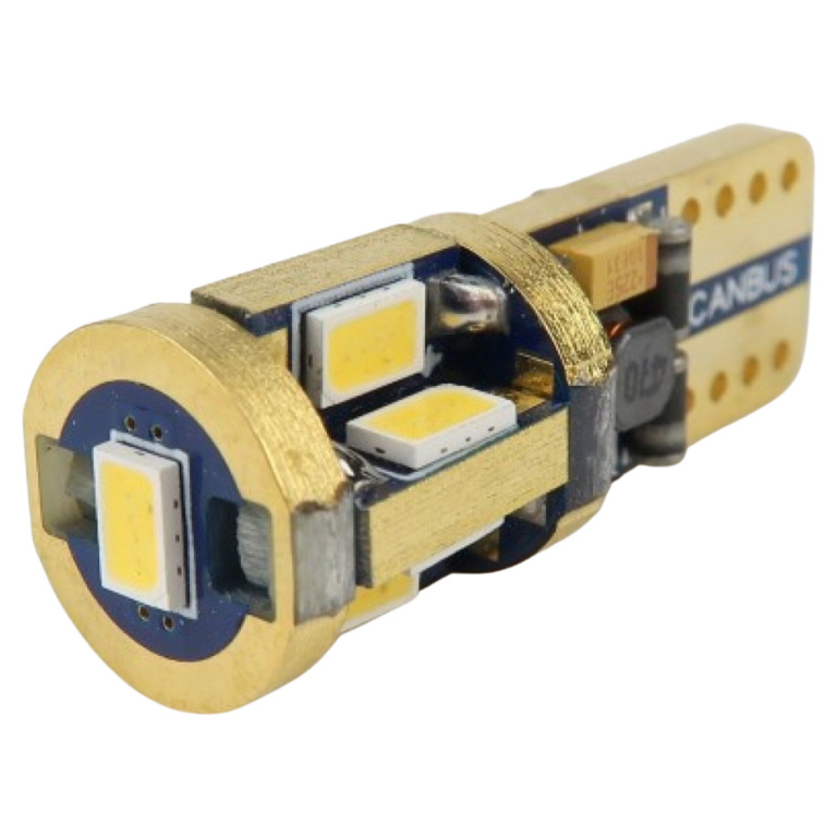 Led T10 12V 9 SMD 3632 Gold Samsung Canbus Alb 6000K LED 004