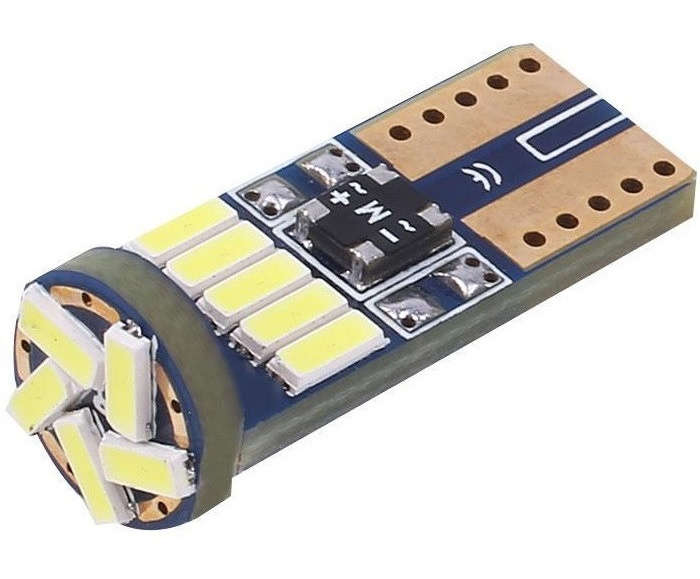 Led T10 15 SMD 12V / 24V Canbus Alb BTLE1511