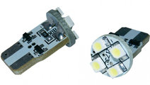 Led T10 4 SMD Fata Rosu