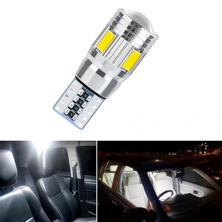 Led T10 6 SMD Canbus Lupa Premium