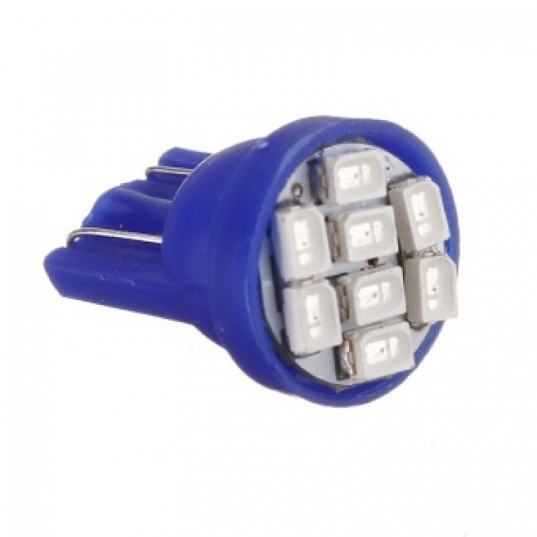 Led T10 8 SMD Albastru