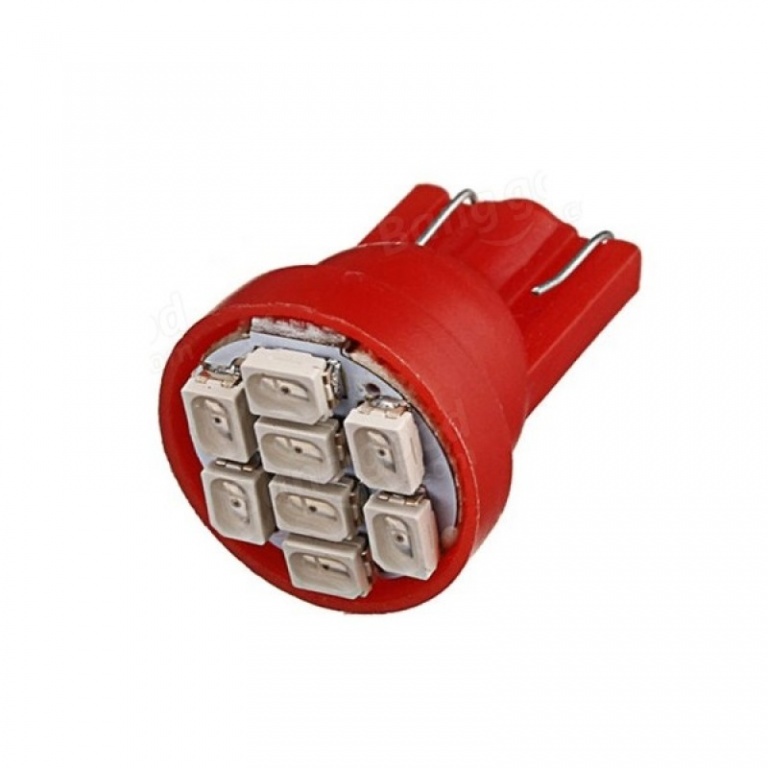 Led T10 8 SMD Rosu
