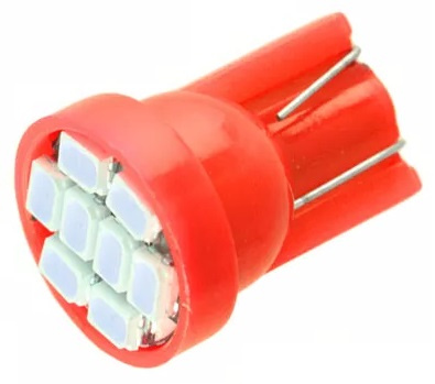 Led T10 8 SMD Rosu