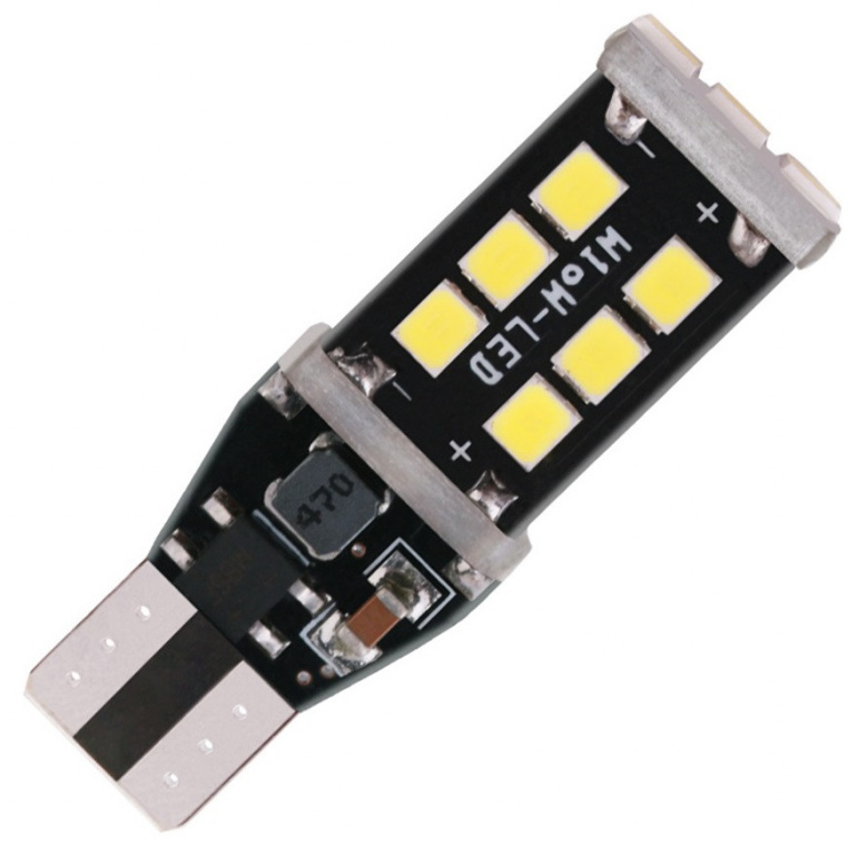 Led T15 12V W16W 15 SMD 2835 Canbus Alb 6000K T15-2835-15LED 444065