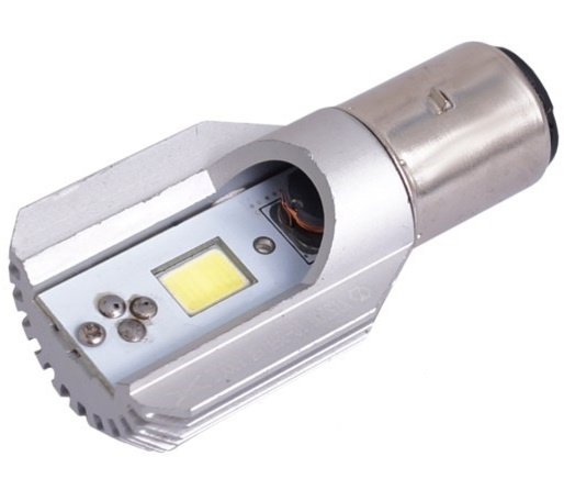 Led Vision BA20D 12V / 24V 6W 2 COB S2 Alb 6000K 58958