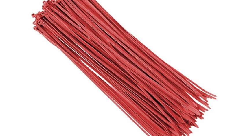 Legături De Cablu Din Nailon 300x3,6 Mm, Roșu, 100 Buc Carmotion 86103