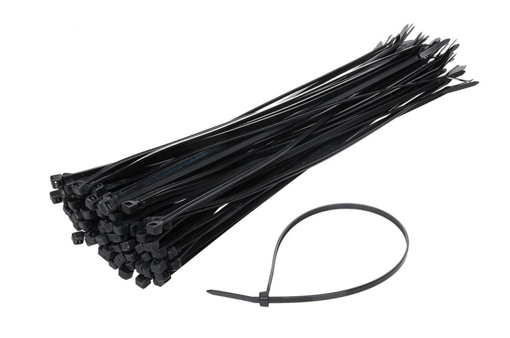 Legături De Cablu Negre 2,5x150mm - 100 Buc Amio TK 2.5X150