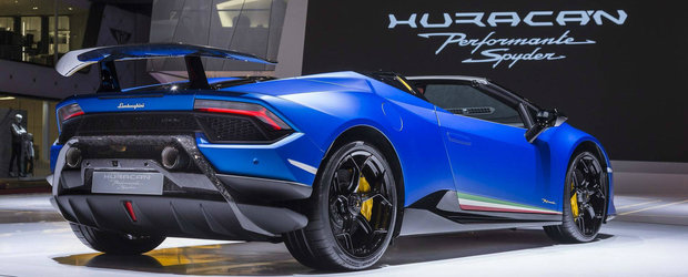 Li s-a taiat respiratia tuturor cand l-au vazut. Noul Huracan Spyder PERFORMANTE a debutat la Geneva