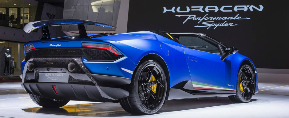 Li s-a taiat respiratia tuturor cand l-au vazut. Noul Huracan Spyder PERFORMANTE a debutat la Geneva Li s-a taiat respiratia tuturor cand l-au vazut. Noul Huracan Spyder PERFORMANTE a debutat la Geneva