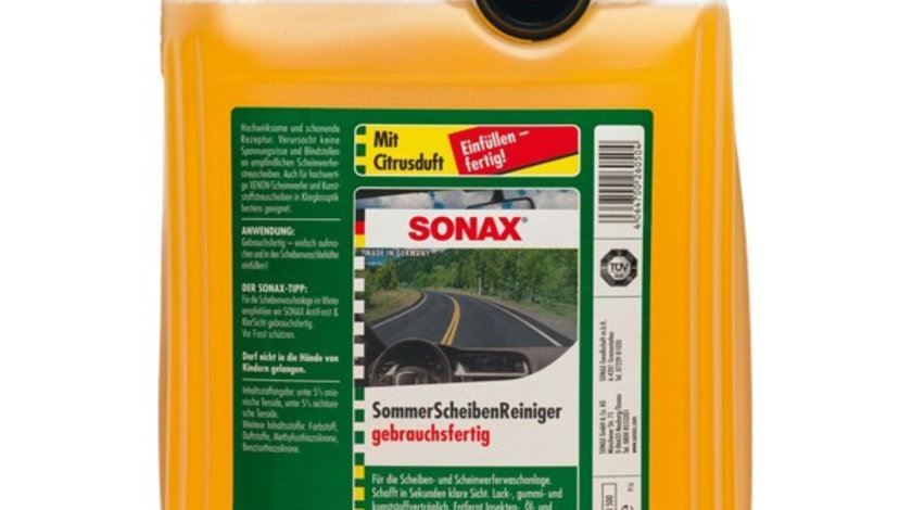 Lichid spalare parbriz anti insecte lamaie SONAX 5 L SO260500 piesa NOUA