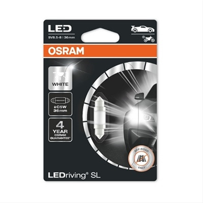 Lichidare Stoc Bec Led 12v1w Tip C5w 6000k Rpnbb Osram 6418DWP-01B