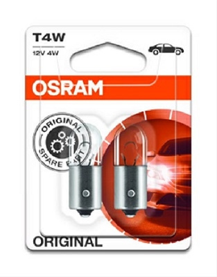 Lichidare Stoc Blister 2 Becuri 12v4w T4w Original Rpnbb Osram 3893-02B