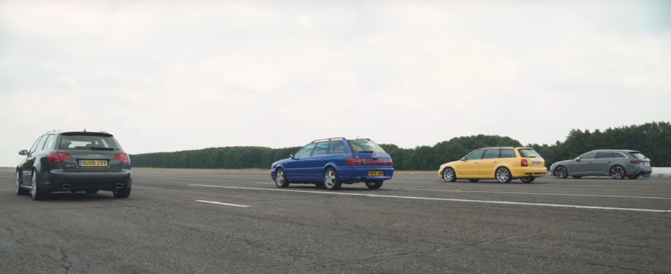 Liniuta care ii unge pe suflet pe fanii AUDI. Trei generatii RS4 si un RS2 se aliniaza la start Liniuta care ii unge pe suflet pe fanii AUDI. Trei generatii RS4 si un RS2 se aliniaza la start