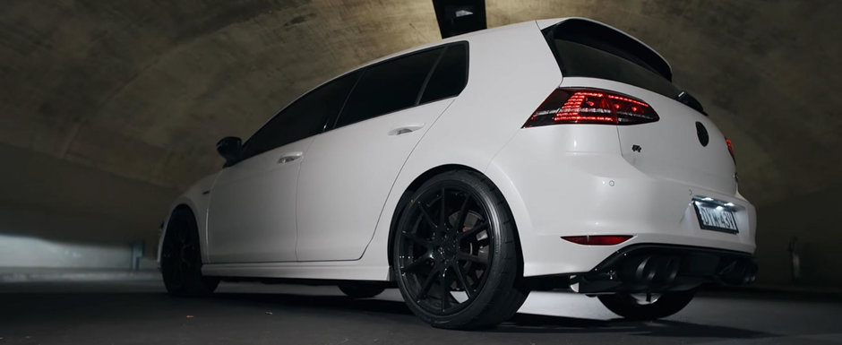 Liniute cu un GOLF cu apucaturi de supercar. Are aproape 400 CP si face suta in mai putin de 3 secunde Liniute cu un GOLF cu apucaturi de supercar. Are aproape 400 CP si face suta in mai putin de 3 secunde