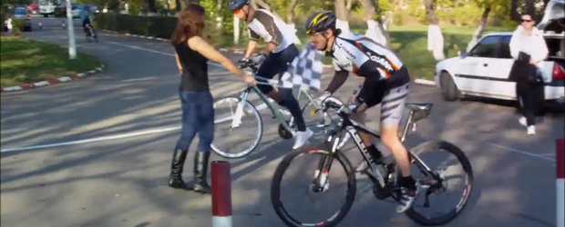 Liniute intre biciclete pe 'pista' de la Politehnica