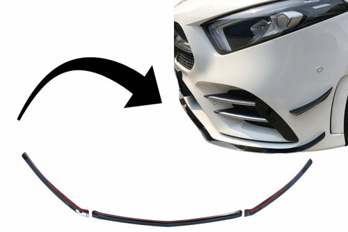Lip Bara Fata compatibil cu Mercedes A-Class W177 V177 (04.2018-up) A35 Design Editia Neagra FBLMBW1...