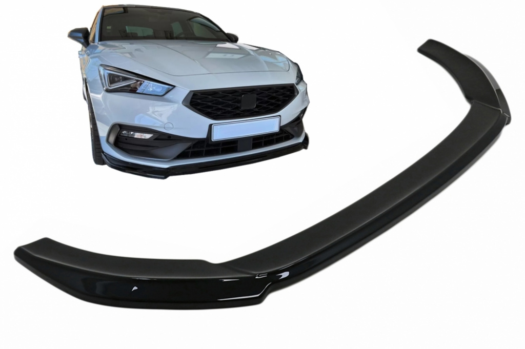 Lip Bara Fata compatibil cu Seat Leon MK4 FR (2020-up) Negru Lucios FBSSTLEMK4
